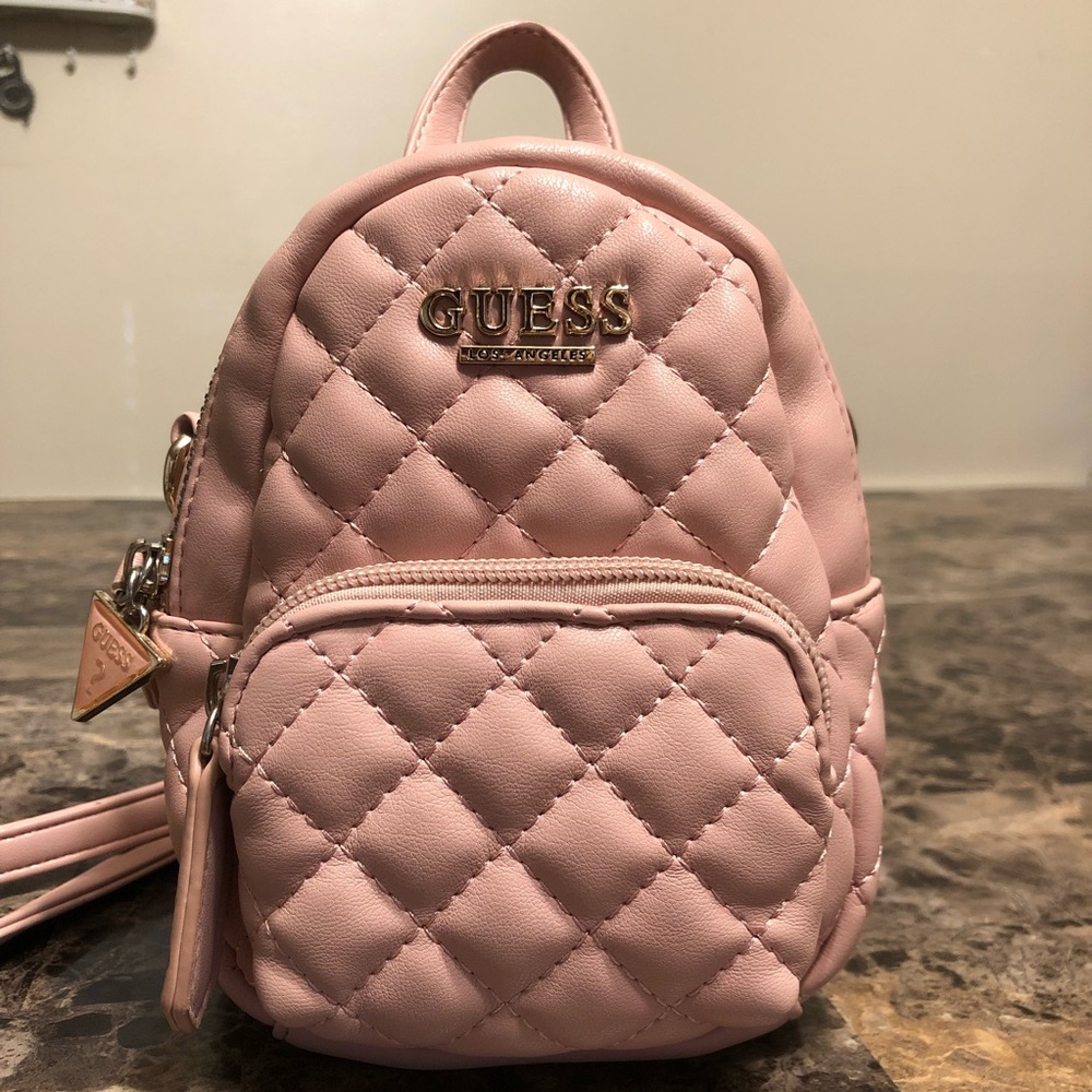 Guess crossbody design color pink blush